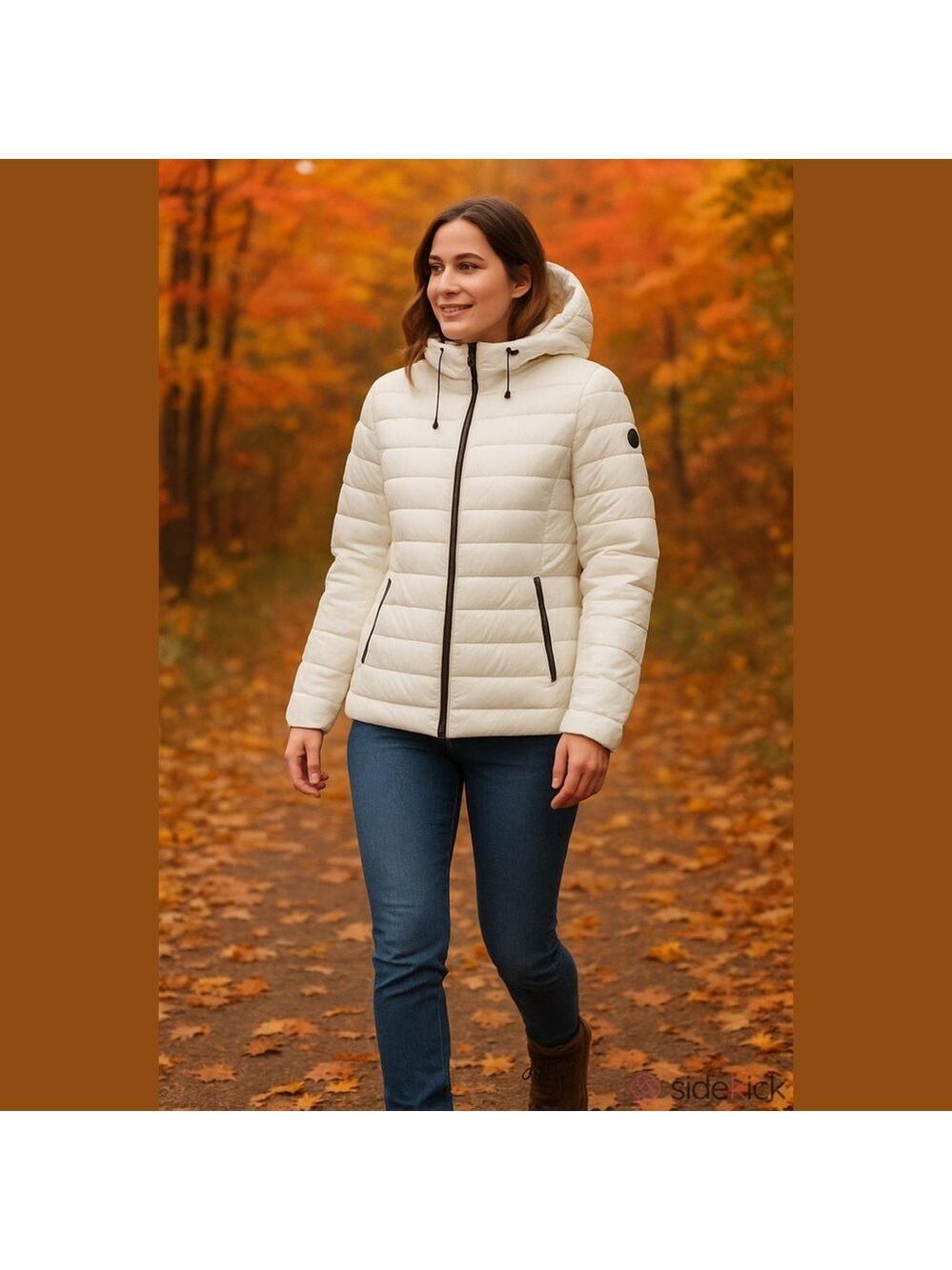 Pajar White Quilted Jacket